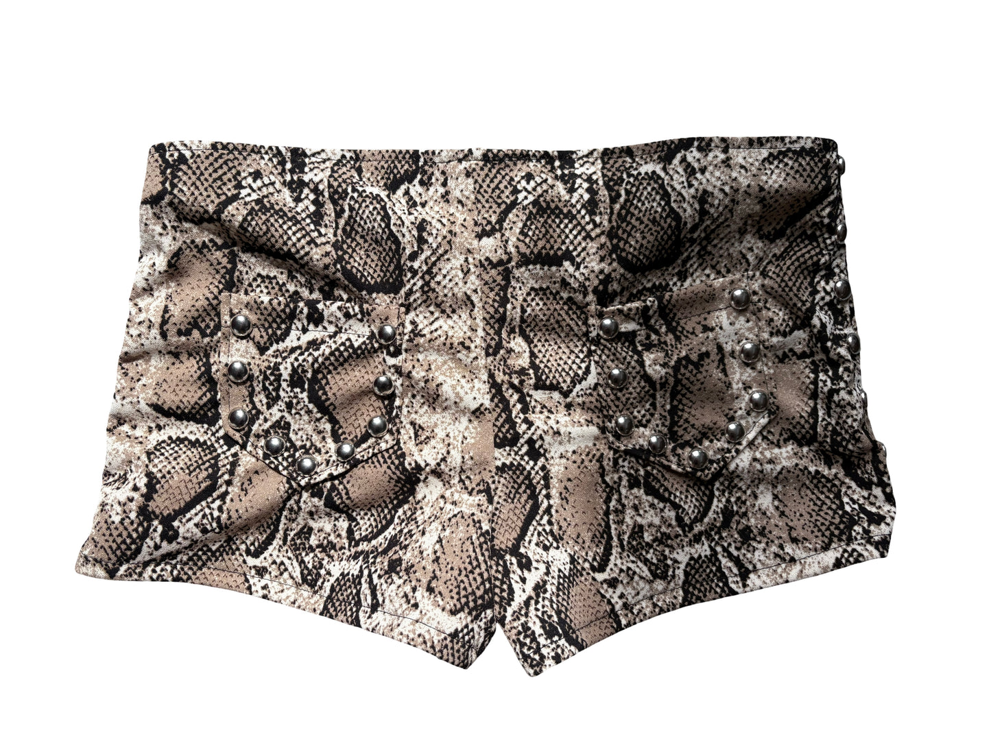 bardot shorts in snake