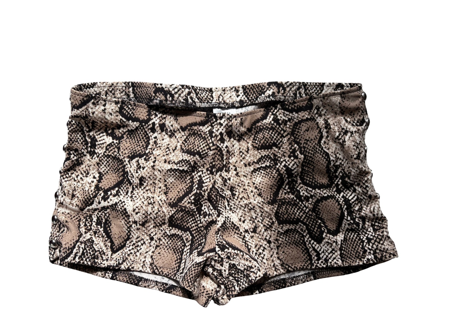 bardot shorts in snake